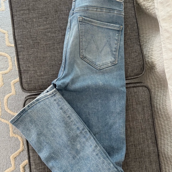 MOTHER Women's Light Blue Bootcut Jeans - Picture 5 of 9